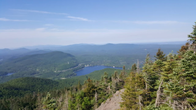 Point de vue à partir du circuit altitude 28000 au mont Orford
