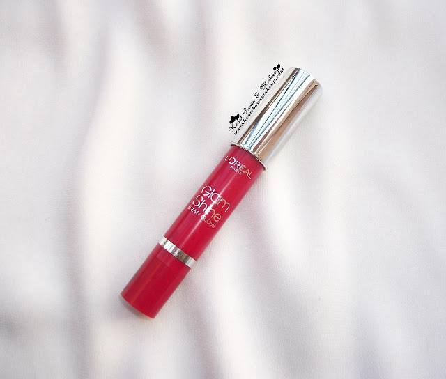 L'Oreal Glam Shine Balm Gloss Pomegranate Punch Lip Crayon Review Swatches Price