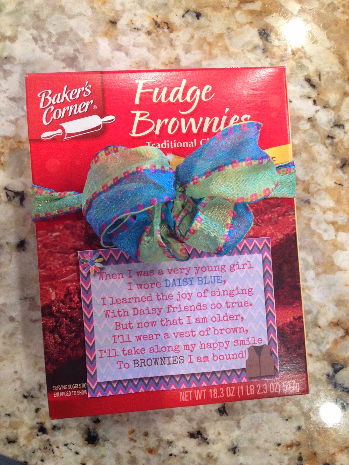 My Fashionable Designs Girl Scouts Bridging to Brownies Brownie Box