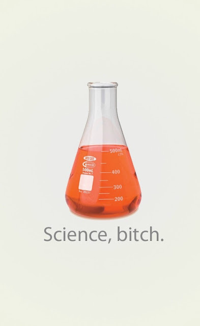 A laboratory glass and a famous frase by Jesse Pinkman from Breaking Bad Netflix's TV Show