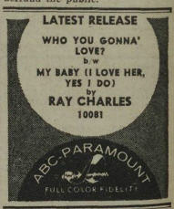 Ray Charles Video Museum: Ray Charles Is In Town - Chronology 1960