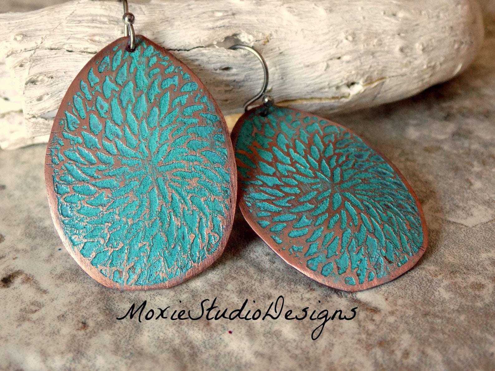 Etched Bohemian Jewelry by Moxiestudiodesigns / The Beading Gem