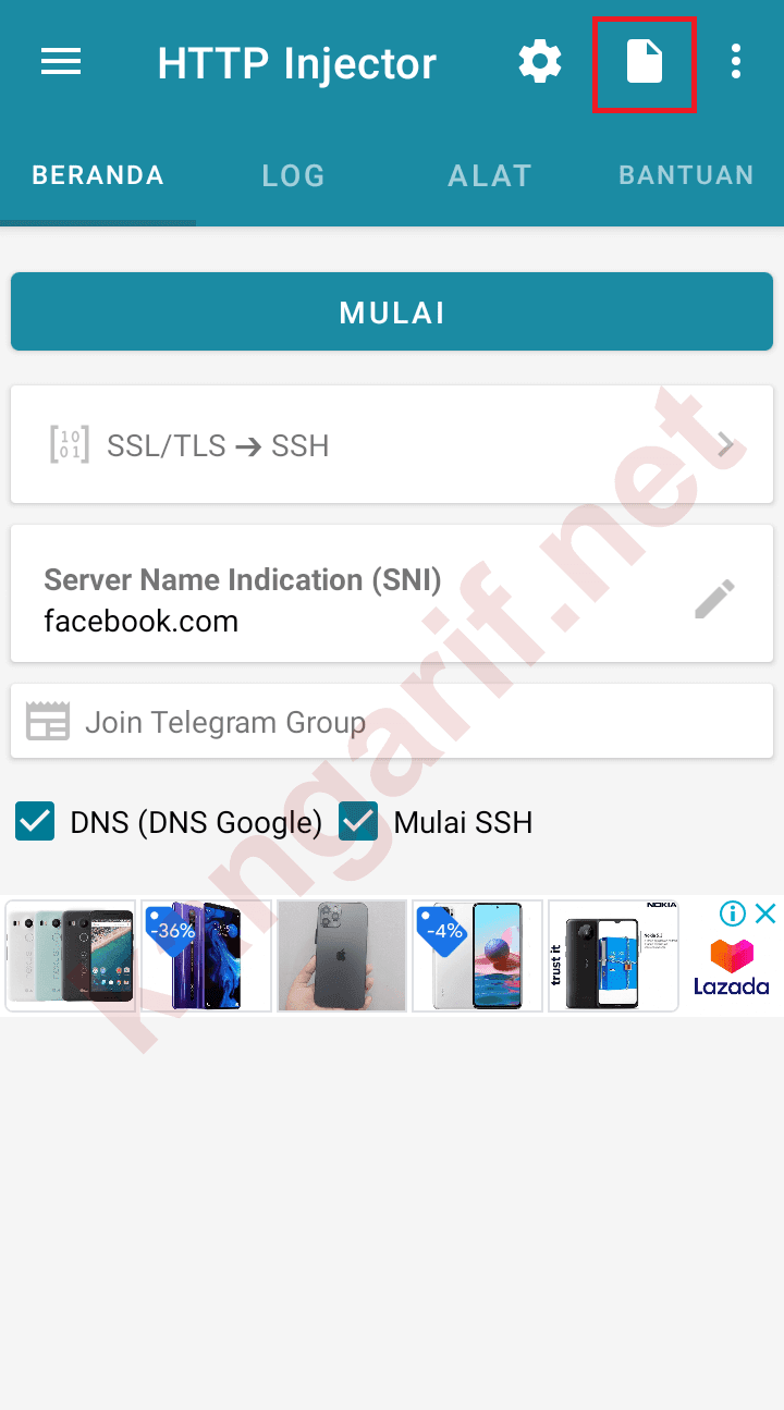 Cara Menggunakan HTTP Injector - Kangarif.net