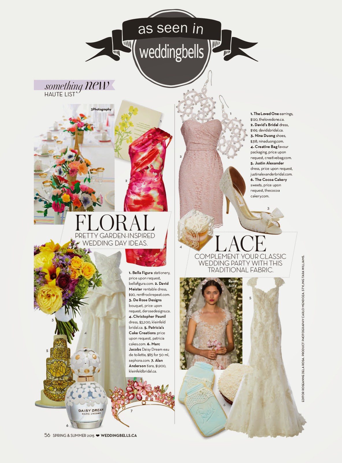 Creative Bag in the media - Weddingbells magazine 