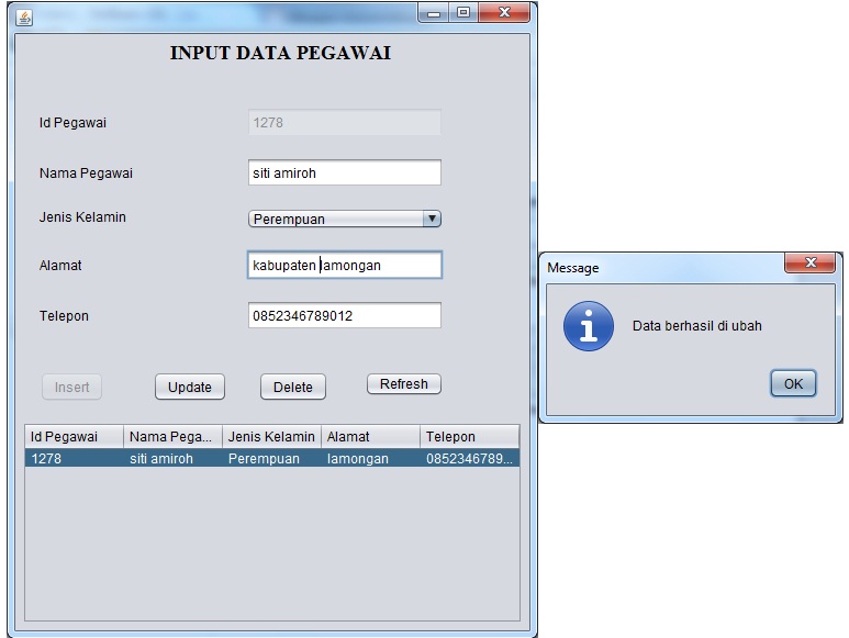 Membuat Program Input Data Menggunakan Netbeans IDE 7.3.1