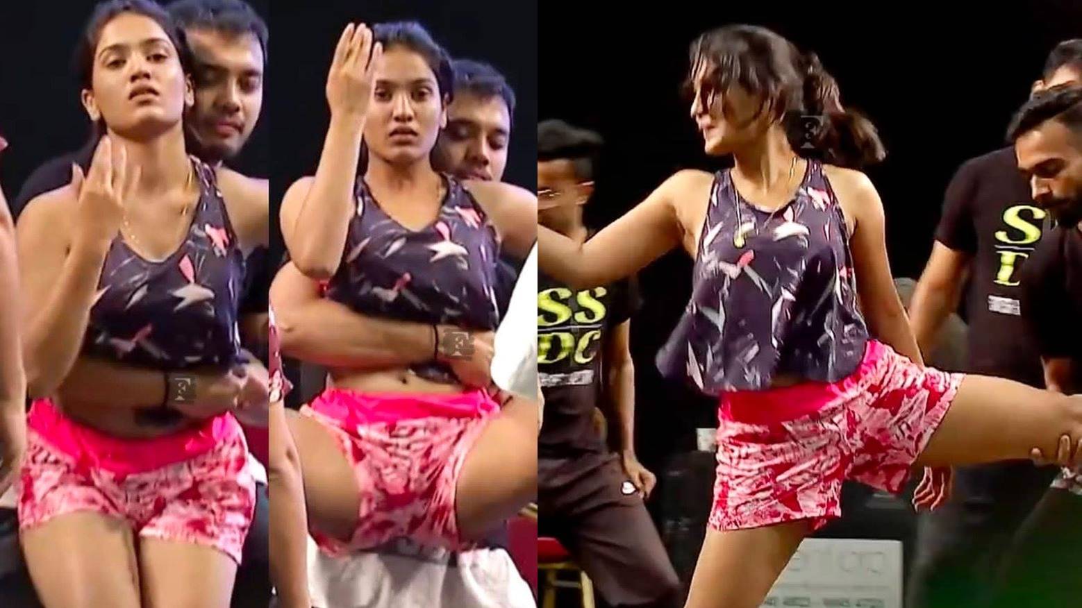 The Fresh Malayali Saniya Iyappan Hot Dance Practice Pics