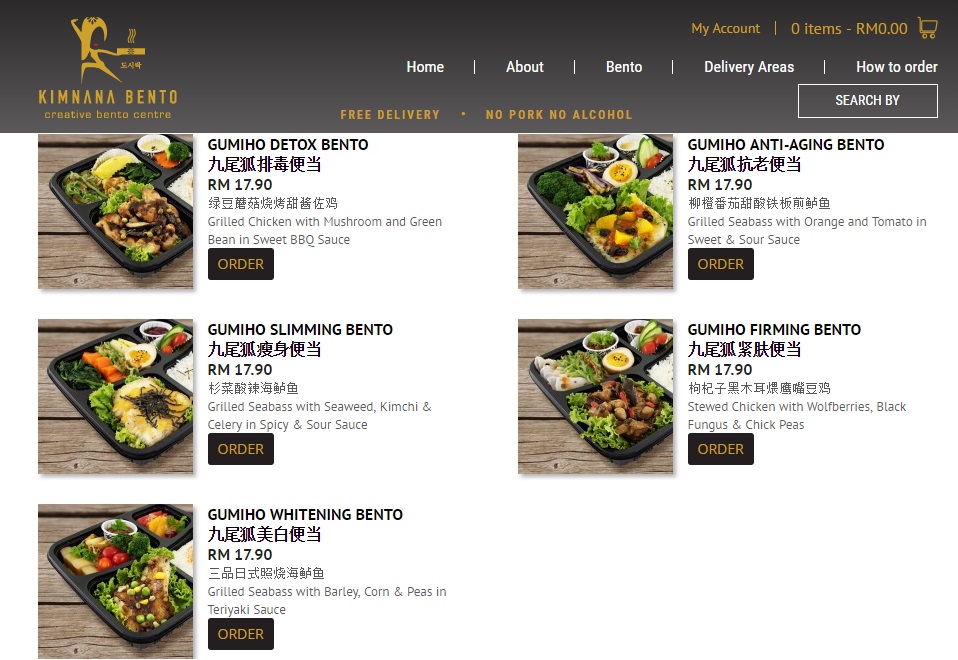 Follow Me To Eat La Malaysian Food Blog KimNaNa Bento Lunch Box Food Delivery of Nutritious