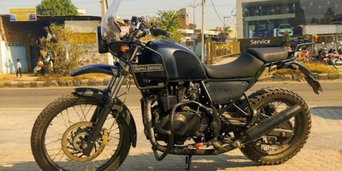 Here is the world's first  ROYAL ENFIELD HIMILIYAN with PARALLEL TWIN ENGINE!