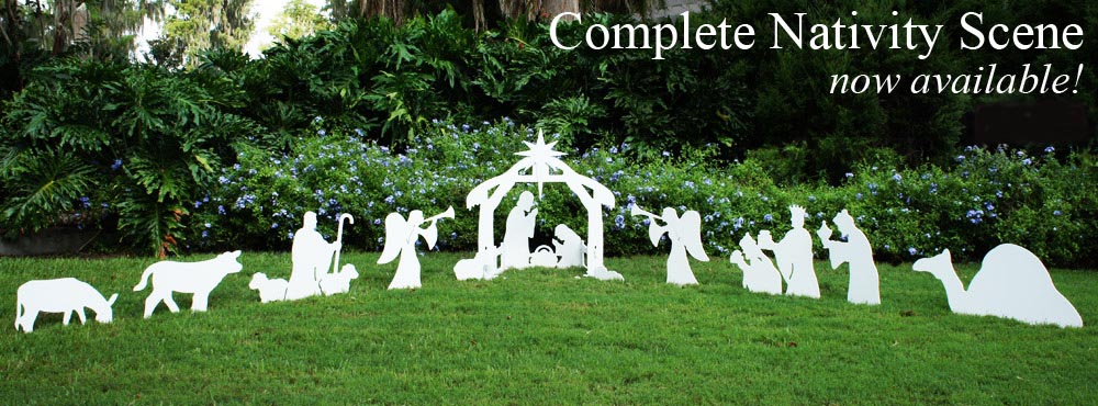 Wooden Outdoor Nativity Scenes