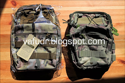 Size visual comparison of Tactical Messenger Utility 3 Ways Shoulder Sling Bag vs Tactical Utility 3 Ways Shoulder Sling