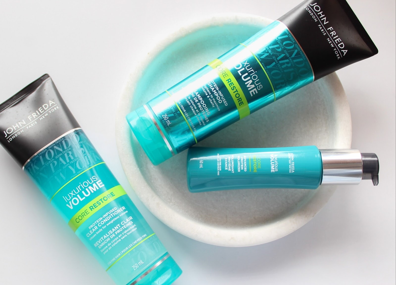 Review John Frieda Luxurious Volume Core Restore Diane Elizabeth