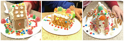 Mini gingerbread house program for kids, graham cracker houses