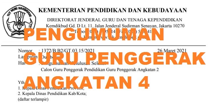 Segera Cek Pengumuman Guru Penggerak Angkatan 4 Gurune Fatur