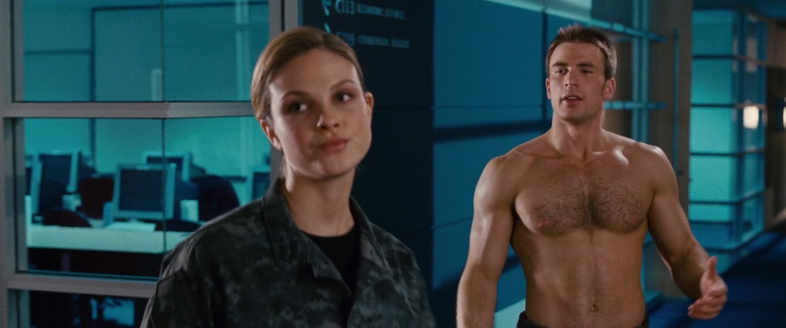 ausCAPS: Chris Evans shirtless in Fantastic Four: Rise Of. ausCAPS