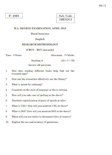 Alagappa University M.A. English RESEARCH METHODOLOGY APRIL 2019 ...
