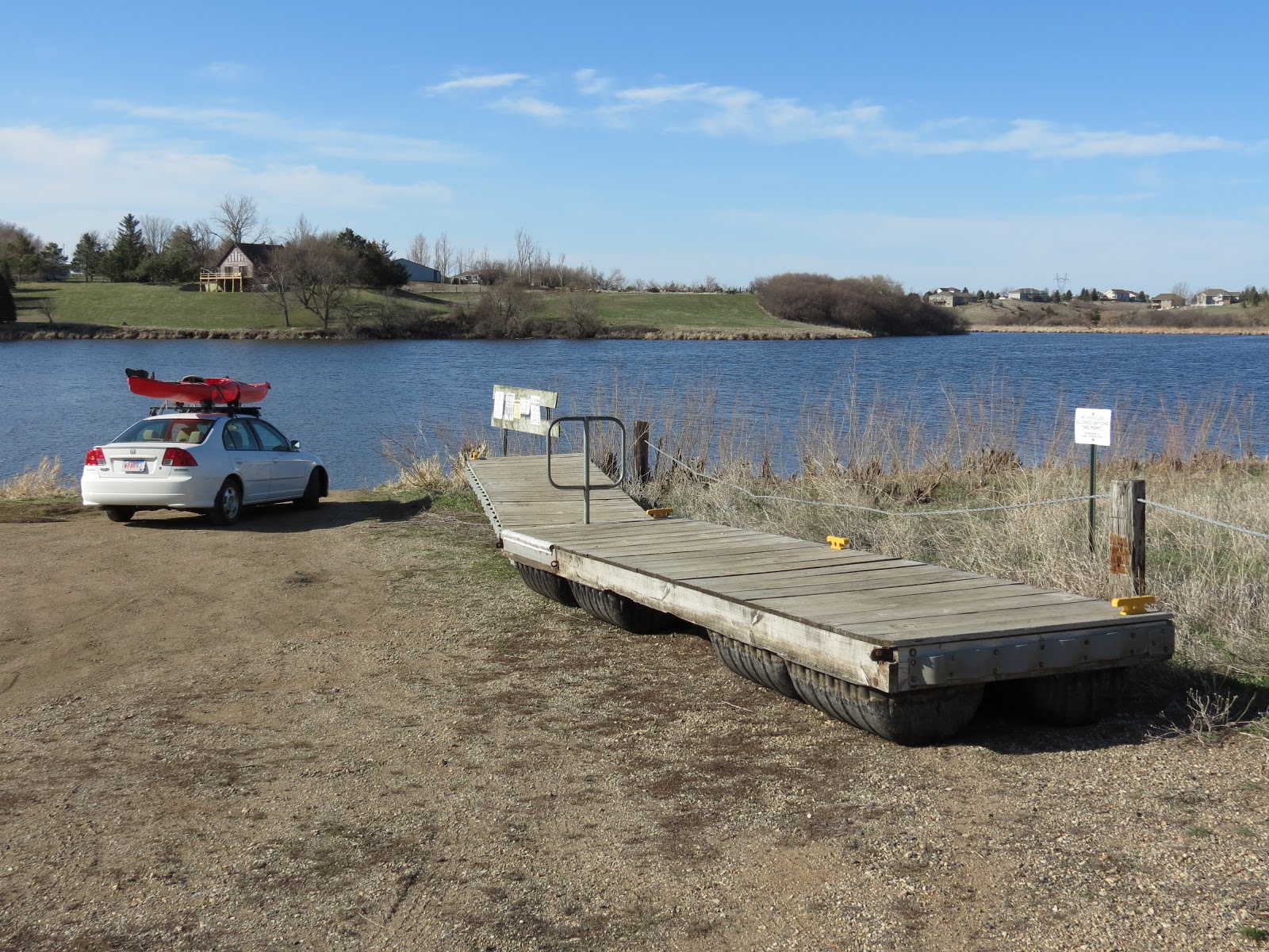 Kayaking the Lakes of South Dakota Lake Alvin in Early Delayed Spring