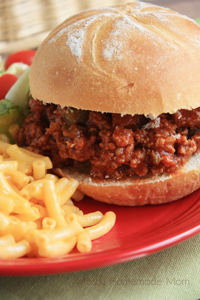 Skillet Turkey Sloppy Joes Mostly Homemade Mom