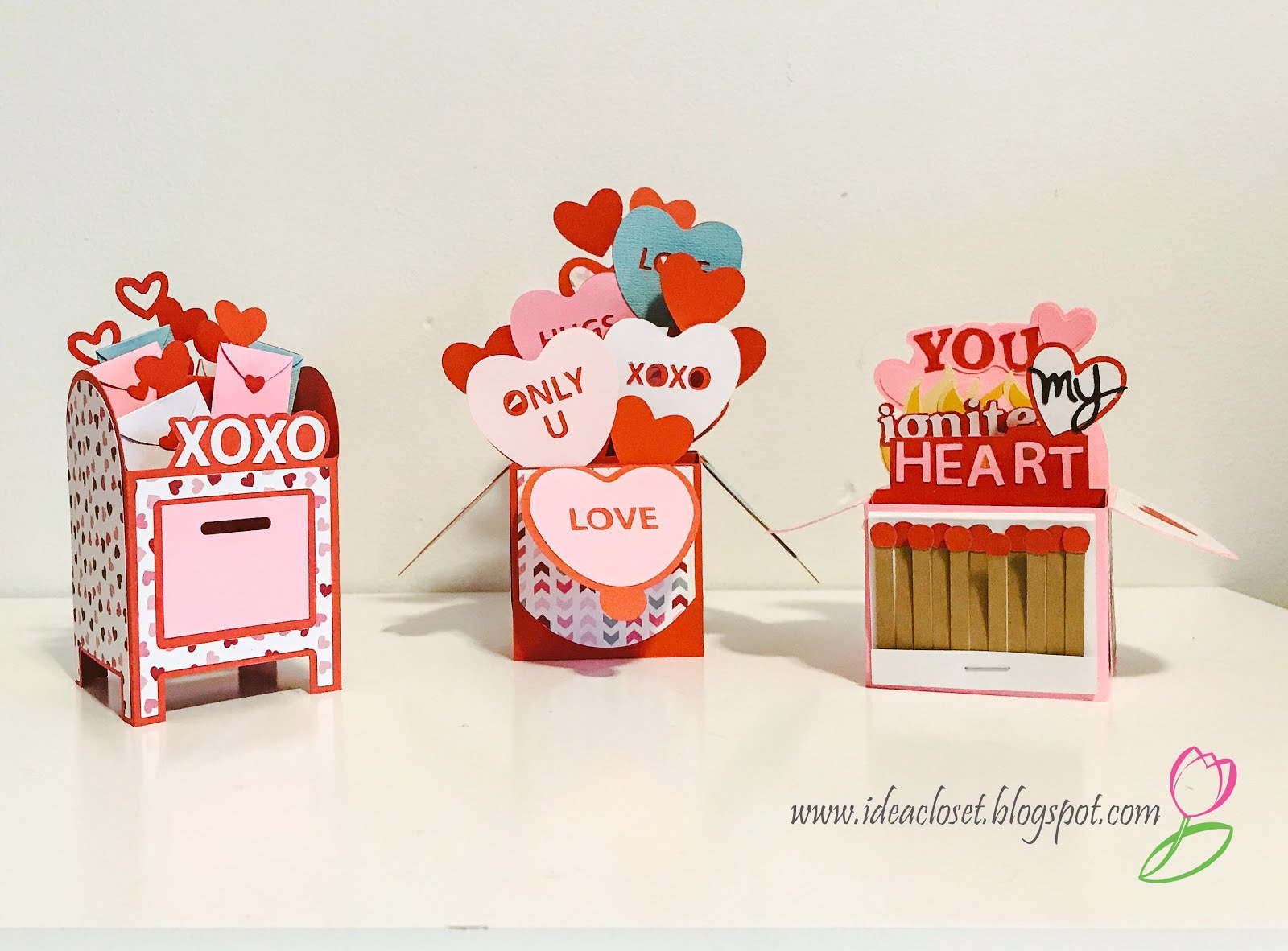 Valentine Box Cards From SVG Cuts Idea Closet