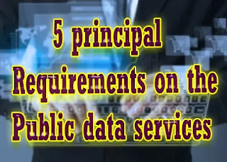 5 principal requirements on the public data services