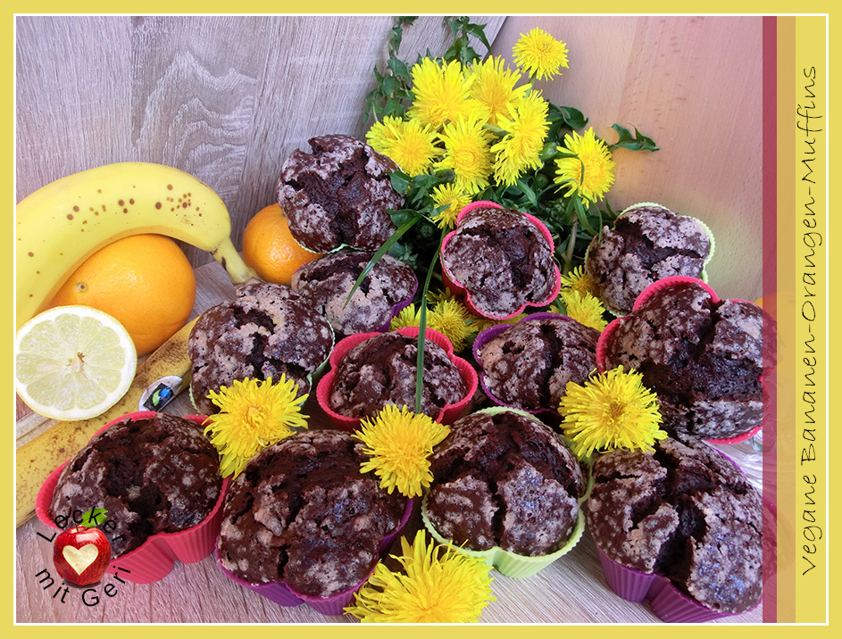 Lecker mit Geri: Vegane Bananen-Orangen-Muffins - Постни портокалови ...