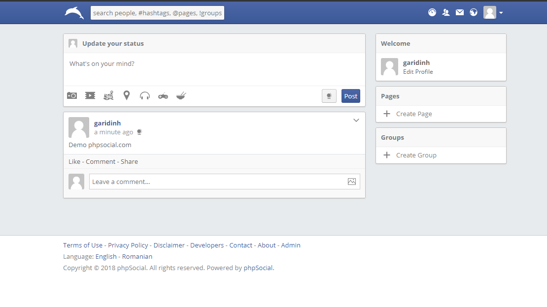Create a Social Network with PhpSocial