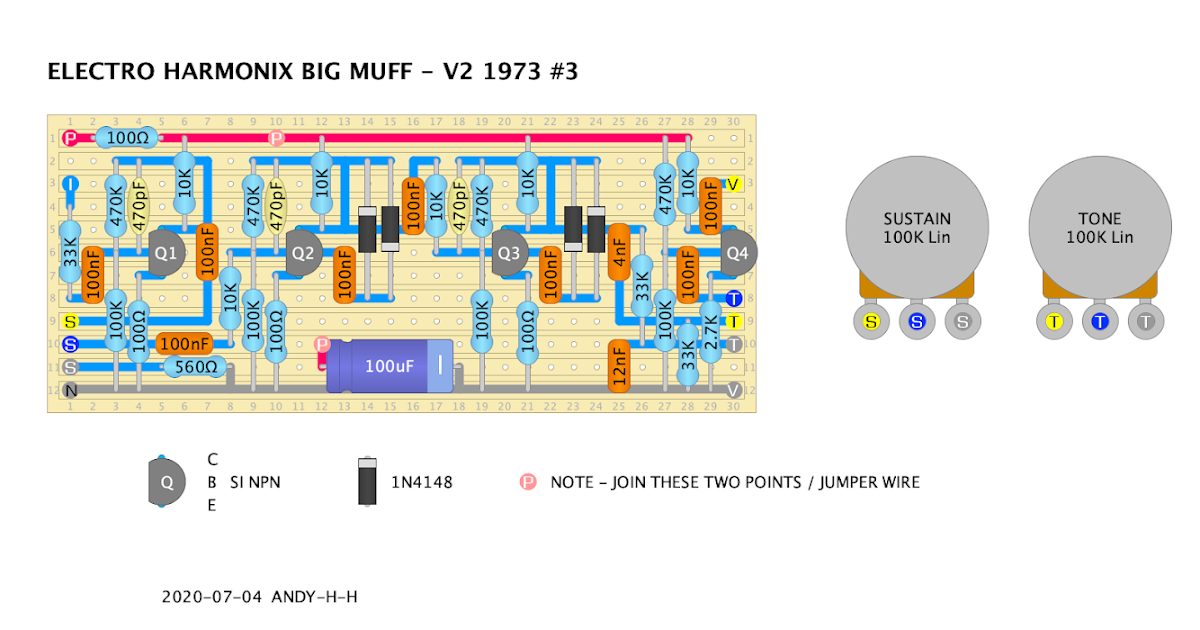 Guitar Effects Vero Point to Point Tag Board Layouts ELECTRO