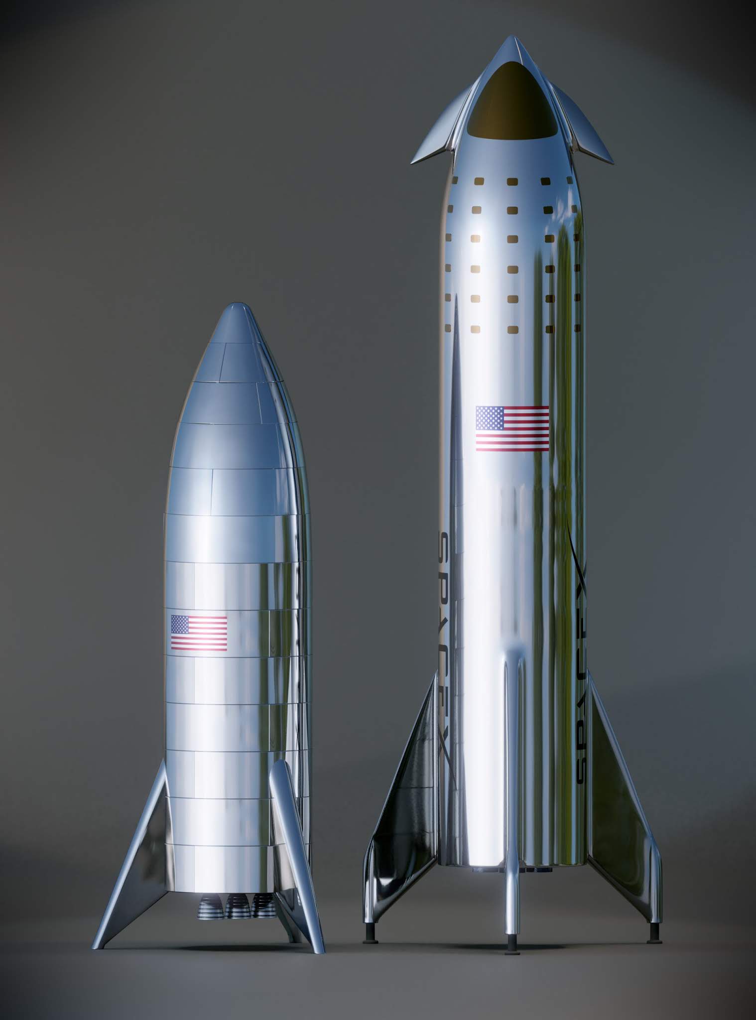 StarShip / SuperHeavy, ex BFR - Suivi du développement - Page 23 SpaceX%2BStarhopper%2Band%2BStarship%2Bmodel%2Bcomparison%2Bby%2BKimi%2BTalvitie