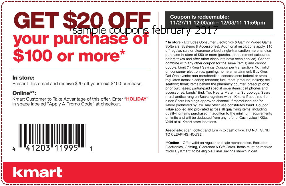 Printable Coupons 2018 Kmart Coupons