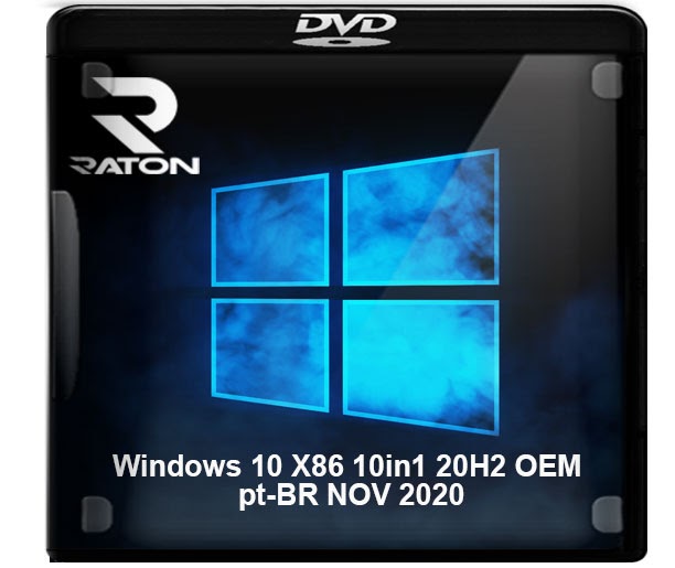 Windows 10 X86 10in1 20H2 OEM ptBR NOV 2020 Raton Download Desde 2007