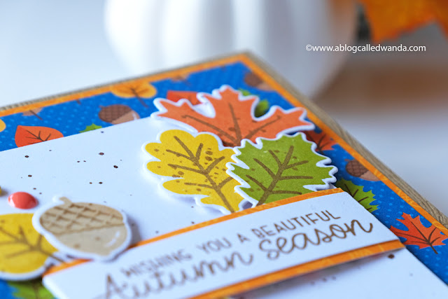 Sunny Studio Stamps: Autumn Splendor Beautiful Autumn Card by Wanda Guess