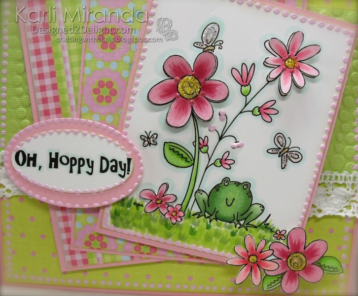 Crafting with Class D2D Bullfrogs and Butterflies