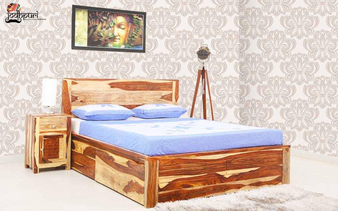 Sheesham Wood Queen Size bed in Bangalore Sheesham Wood Furniture in