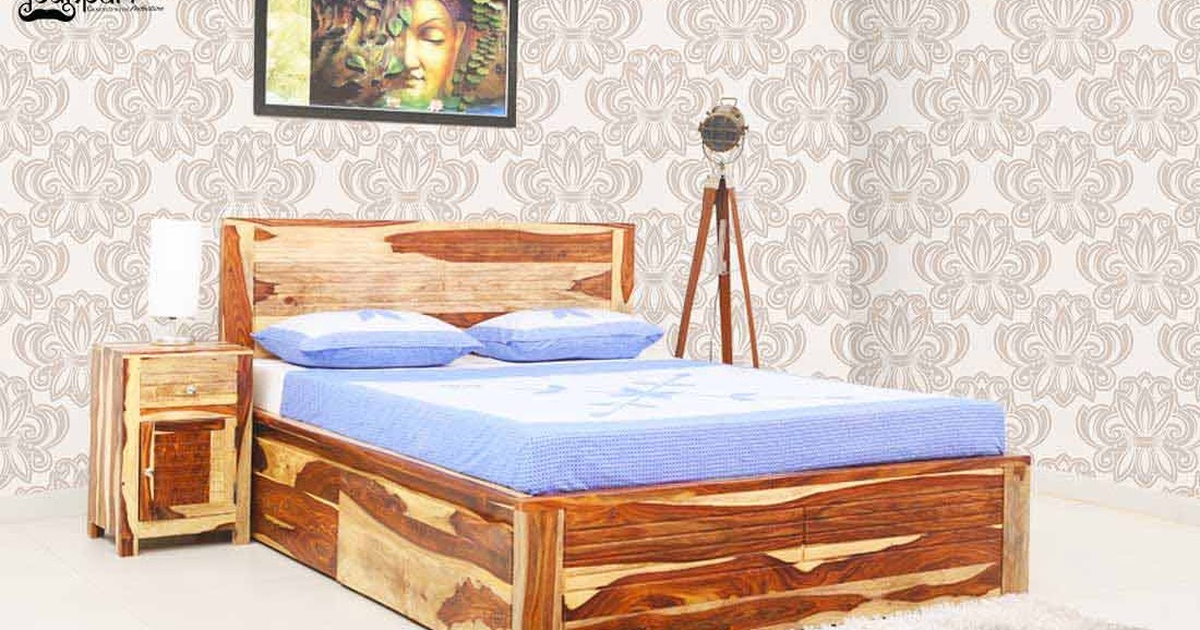 Sheesham Wood Queen Size bed in Bangalore Sheesham Wood Furniture in
