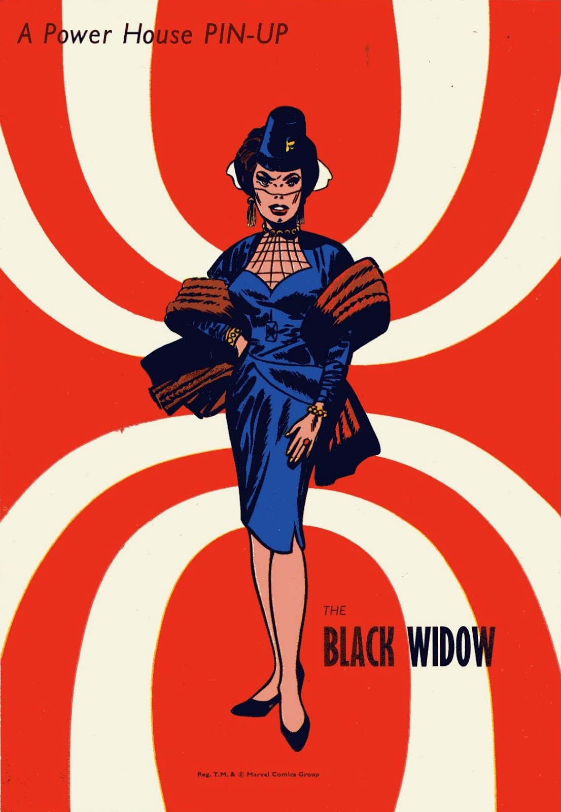 Ретро вдова. Black Widow пин-ап.