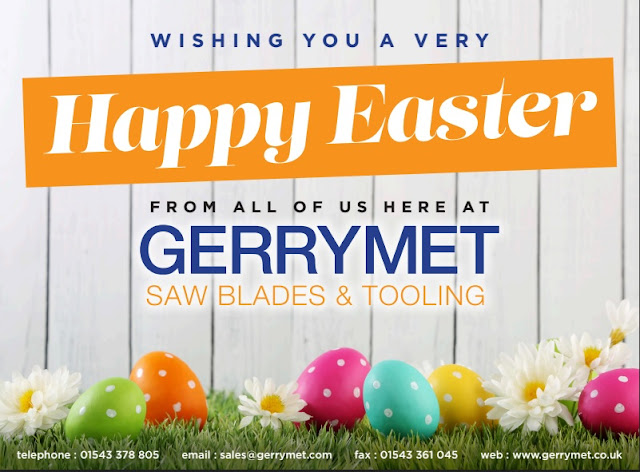 Happy Easter from tooling and saw blades supplier, Gerrymet