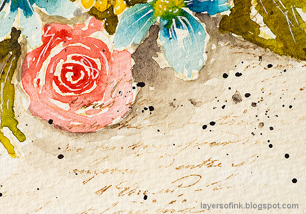 Layers of ink - Watercolor Florals Tutorial by Anna-Karin Evaldsson. With Memory Box Rose Bouquet.