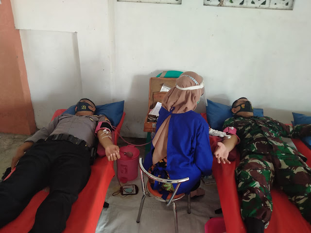 Aksi Peduli Sosial Bati Bakti TNI  Gemolong  Melalui Donor Darah