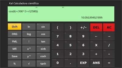 Calculatrice scientifique Kal