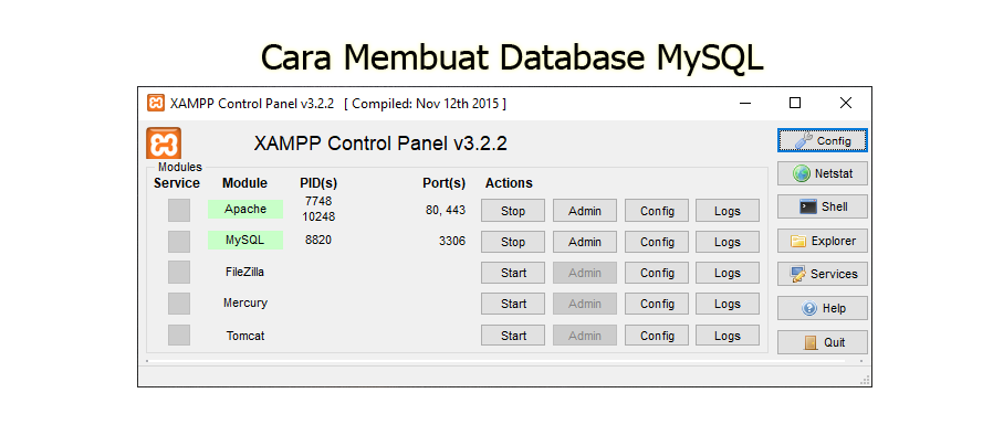 Membuat Database MySQL