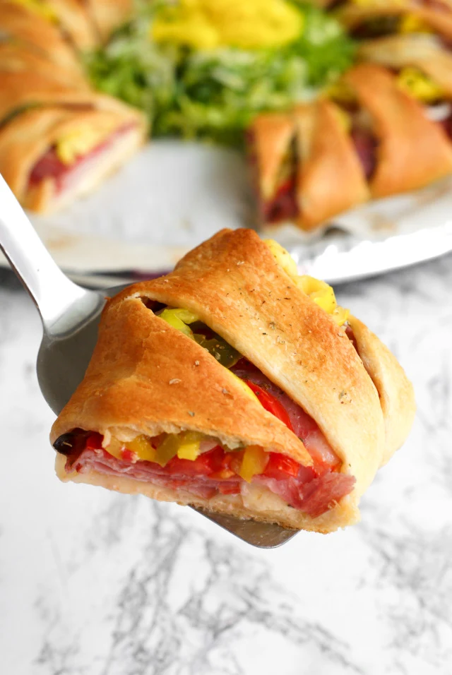 Italian Sub Crescent Roll Ring | thetwobiteclub.com