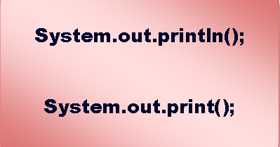 Java4Teachus: System.out.println( ) & System.out.print() in Java