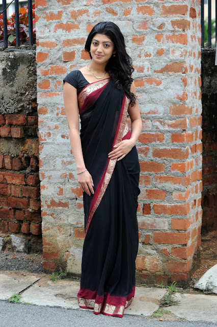 Actress Praneetha Hot in Black Saree Latest Stills