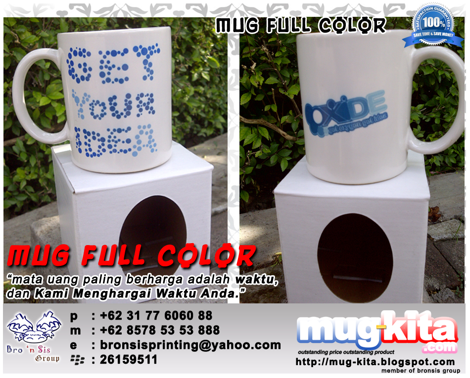  Mug  Kita Com Mug Keramik Murah  Two Tone Full Color Get 