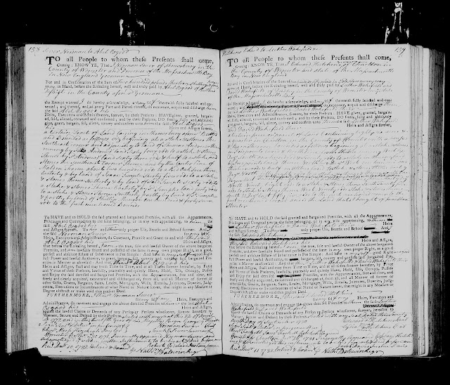 GeneaMusings Amanuensis Monday 1772 Deed of Norman Sever Selling