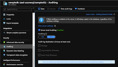 auditing sql configuring