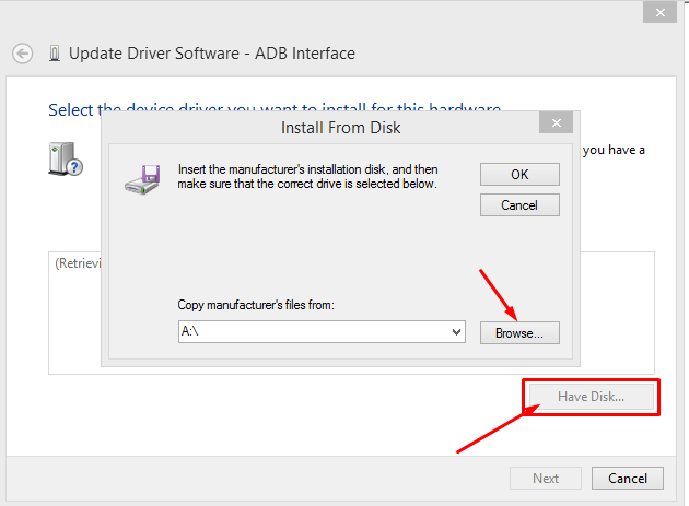 Adb interface windows 7