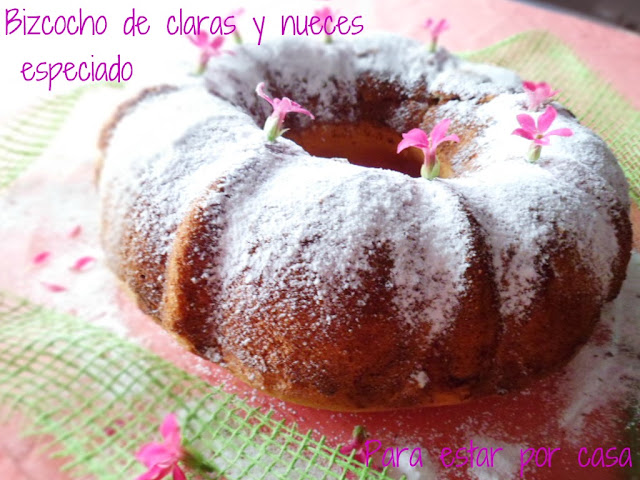  Bizcocho de claras y nueces especiado 