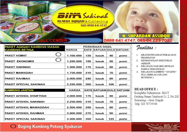 HARGA KAMBING AQIQAH JOGJA 2020 , AQIQAH JOGJA 2021: WA ...