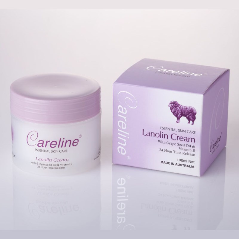 Careline Kem dưỡng mỡ cừu Lanolin Cream 100ml (Màu tím).