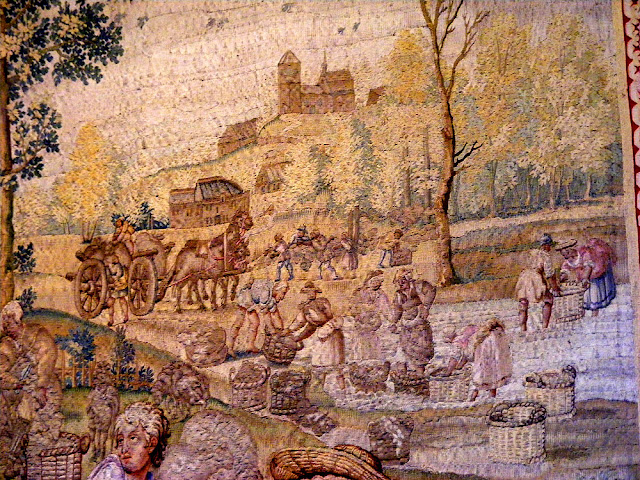 Detail of June in the Months of Lucas series of tapestries, collection of the Chateau of Chenonceau. Photo by Loire Valley Time Travel.